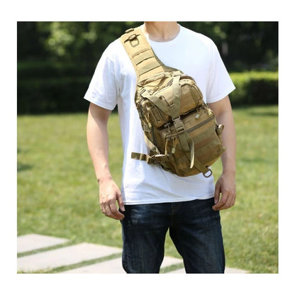 Military Backpack Tactical Assault Pack Crossbody Sling Bag Waterproof Rucksack Bag Outdoor Hiking Camping Pack Man Shoulder Bag