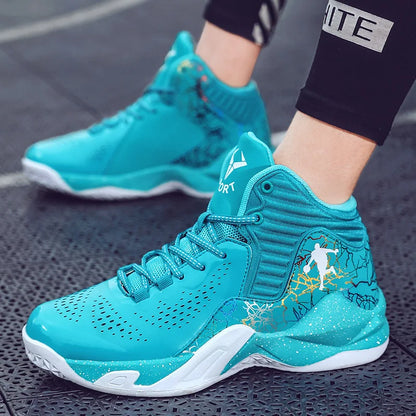 Hot Sale Men's Brand Basketball Shoes Fashion Purple Basketball Sneakers Men Women Training Sport Boots Kids Adult Athletic Shoe