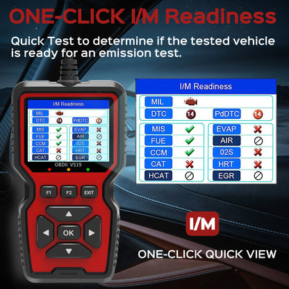 OBD2 Scanner Live Data Professional Mechanic OBDII Diagnostic Code Reader Tool for Check Engine Light