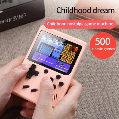 Retro Portable Mini Handheld Video Game Console 8 Bit 2.4 Inch Color LCD Kids Color Game Player Built in 500 Games Mini Sup Gift