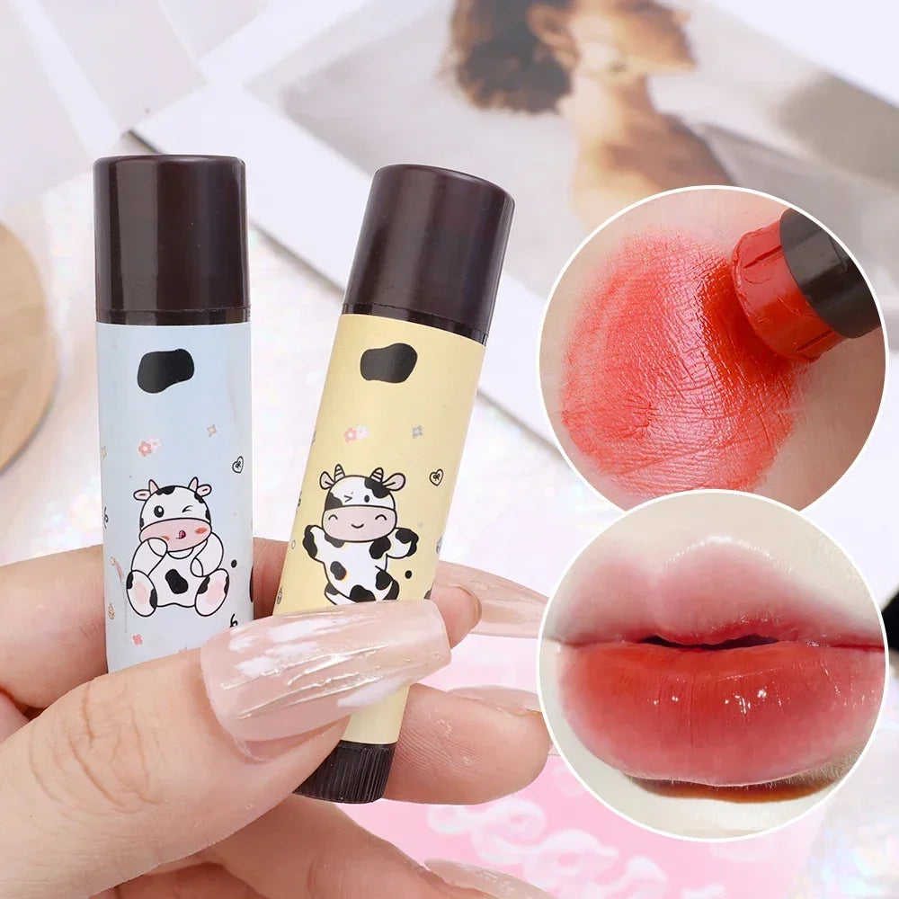 Black Tea Jelly Tinted Lip Balm Moisturizing Colored Lip Tinted Hydrating Waterproof Lipstick Gloss Base Lip Care Primer Makeup