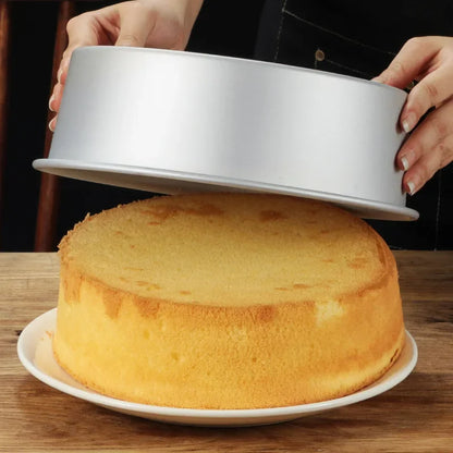 4-12 inch Aluminum Round Cake Bakeware solid bottom Chiffon Cake die for aluminum alloy Home baking cake mold pan cake tin