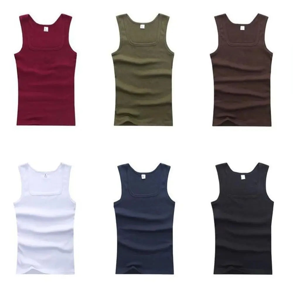 HOT Summer Plus Size Male Clothes Tank Tops 100% Pure Cotton Sleeveless Fitness T-shirt Elastic Bodybuilding Vest For Men Women