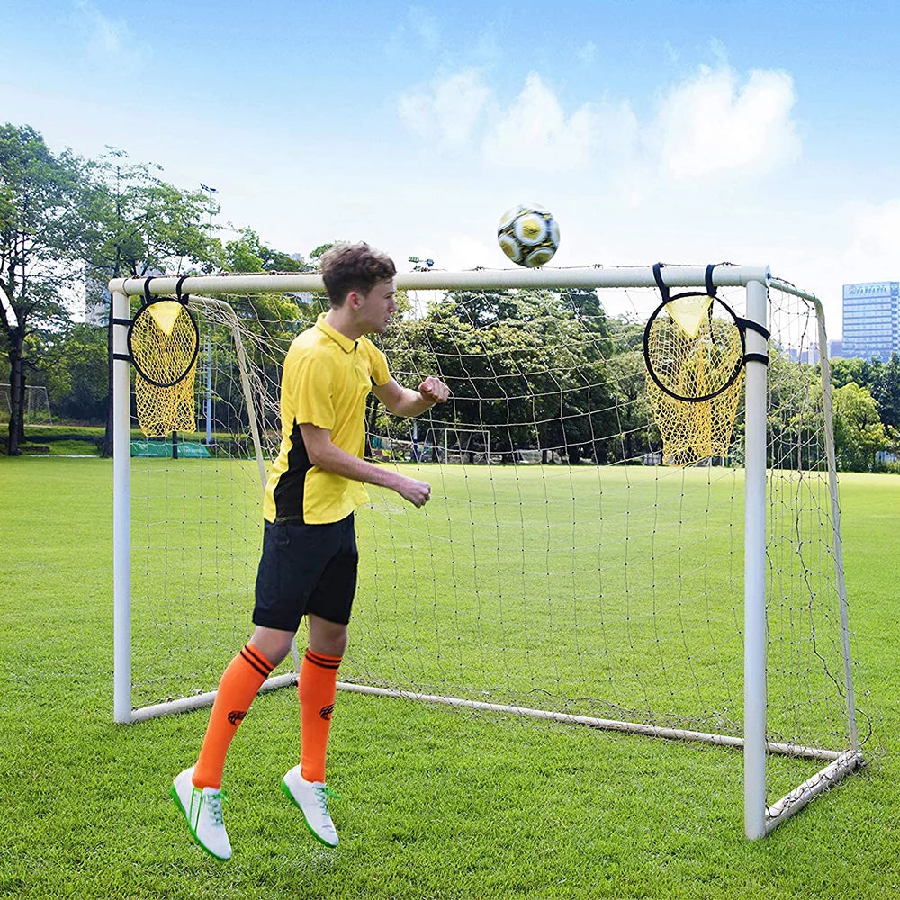 1/2pcs Football Target Net Foldable Football Training Net Easy to Attach and Detach Soccer Goal for Football Training Practice