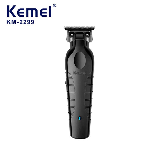 Kemei Men's Cordless Hair Clipper USB Rechargeable Electric Hair Clipper Zero Gap Trimmer Electric Hair Cutting Machine KM-2299