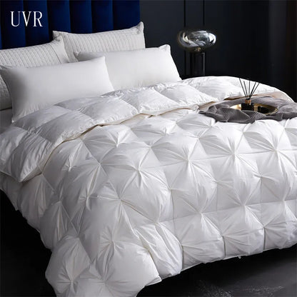 UVR 100% Thickened Warm Comforter Comforter Cozy Bedding Winter Luxury Blanket Comforter Set King Size Double Bed Full Size