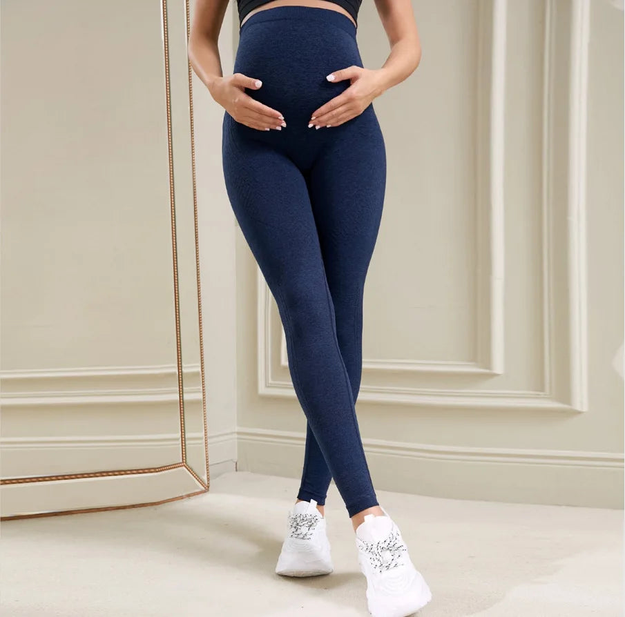 Women's Maternity Leggings Over The Belly Full Length Pregnancy Yoga Pants Active Wear Workout Leggings