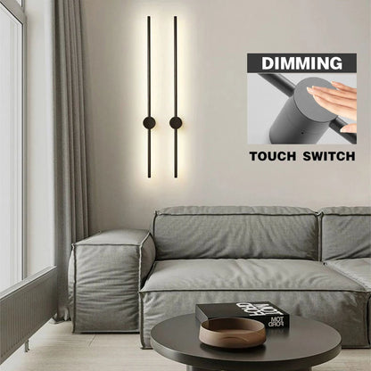 Interior Touch Dimmable LED Wall Lamps Wall Lighting Fixtures for Bedside Bedroom 360° Rotatable Indoor Wall Lights Wall Sconce