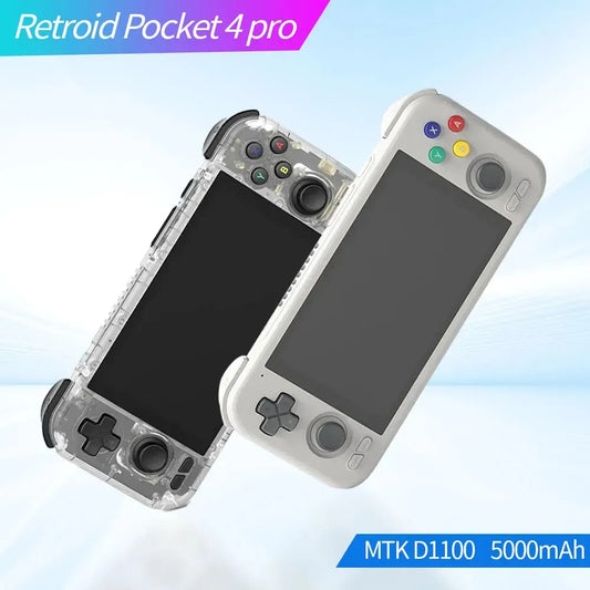 Retroid Pocket 4Pro Handheld Game Console 4.7Inch Touch Screen RAM 8GB WiFi 6.0 Bluetooth 5.2 5000mAh Games Hobbies Gift