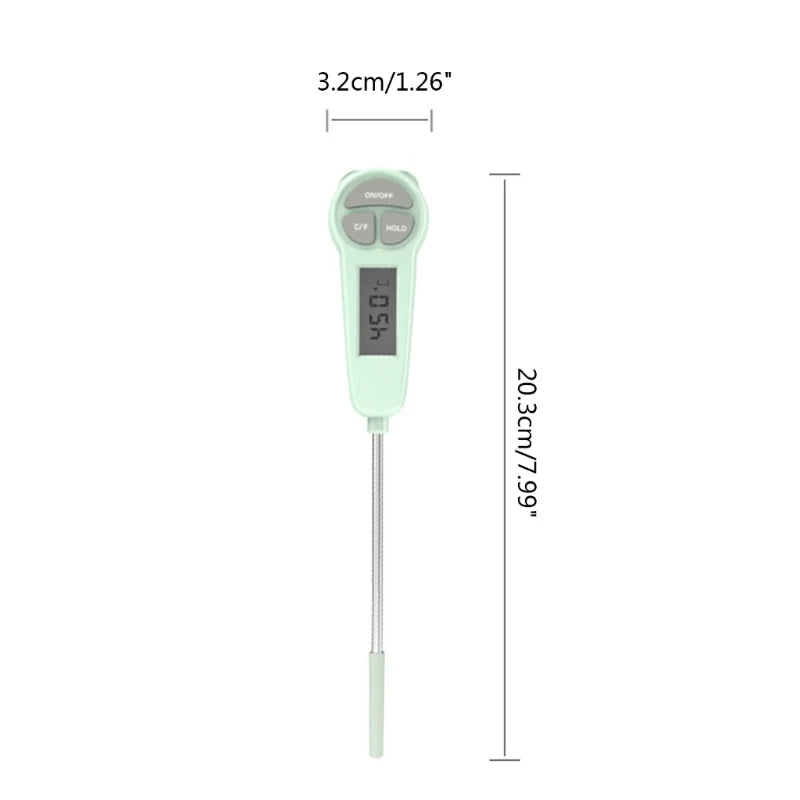 Thermometer for Food Baby Bath Water Formula Digital Thermometer Meat Oil Digital Thermometer with LCD Display Screen