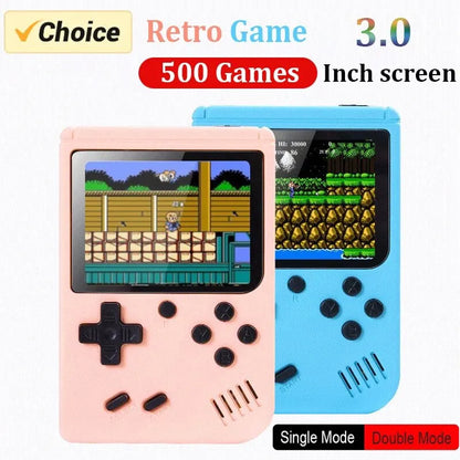 Retro Portable Mini Handheld Video Game Console 8 Bit 2.4 Inch Color LCD Kids Color Game Player Built in 500 Games Mini Sup Gift