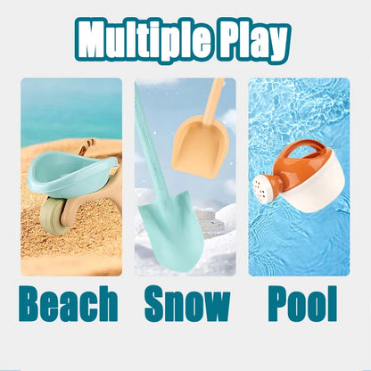 Kids Trolley Beach Toys Play Sand Water Game Sandbox Molds Castle Shovel Watering Summer Outdoor Playa Tools Sand Toys for Baby