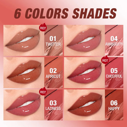 O.TWO.O Matte Lipstick Double Head Lip Coat 24HR Non-stick Cup Lip Gloss Tint Plumper Long Lasting Waterproof Lipstick Makeup