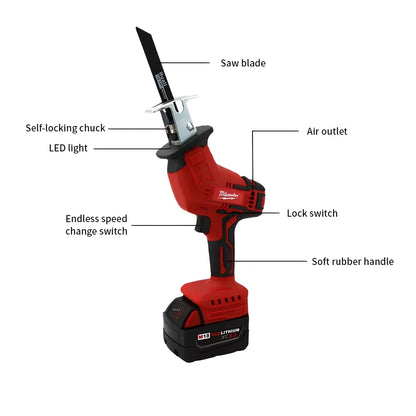 Milwaukee Reciprocating Saber Saw 18V Battery High Power Multi-Functional Small Electric Saw Tool Industrial Grade Cutting Tools