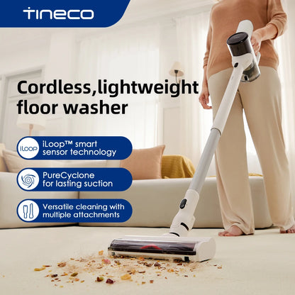 Tineco Pure One Air Cordless Vacuum Cleaner for Home Mop Super Lightweight Wireless Quiet Powerful Suction Cleaning Machine