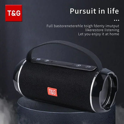 T&G Bluetooth Speaker TG116c TWS Wireless Powerful Box Portable Outdoor Speakers Waterproof Subwoofer 3D Stereo Sound HandsFree