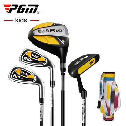 PGM 3-12 Age Boys Girls Kids Golf Club Full Sets Gift Children's Junior School Practice Learning Carbon Swing Putter Bag JRTG004