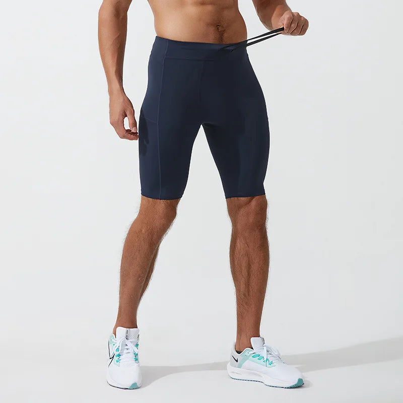 Men Compression Shorts with Pockets Fitness