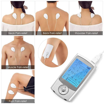 16 Modes Electric Tens Relax Muscle Stimulator EMS Acupuncture Body Massage Digital Therapy Slimming Machine Electrostimulator