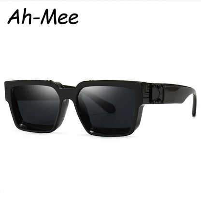 Brand Rectangle Sunglasses Women Men Shades Retro Square Black Sun Glasses Eyewear Trendy Punk Eyeglasses For Male UV400