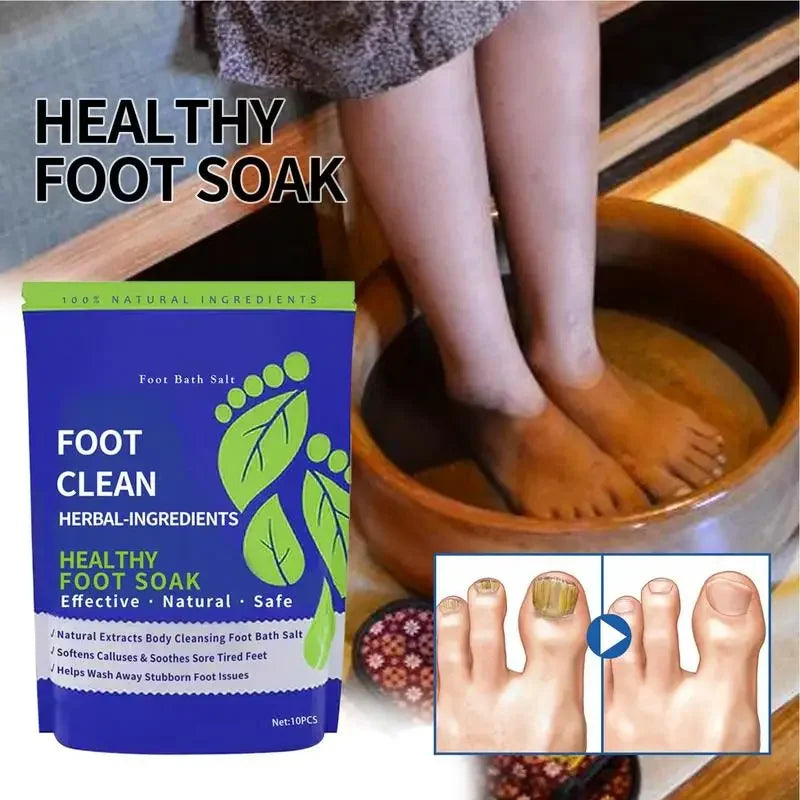 Organic Epsom Salts for Soaking Feet 10pcs Foot Softening Soak Pedicure Foot Soak Feet Spa Soak Pedicure Foot Spa Products