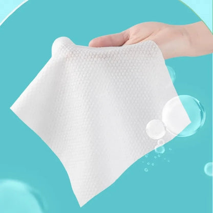 Face Towel 100% Cotton Thickened Disposable Soft Fabric Travel Cleansing Dry Wet Makeup Remover Reusable