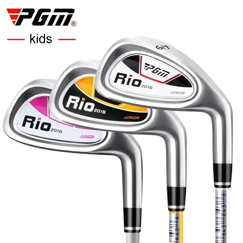 PGM 3-12 Age Boys Girls Kids Golf Club Full Sets Gift Children's Junior School Practice Learning Carbon Swing Putter Bag JRTG004