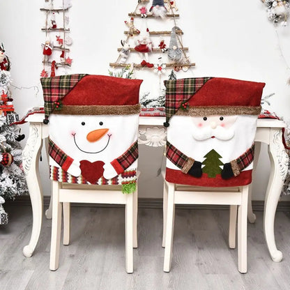 Christmas Decoration Chair Set Stool Set New Doll Chair Cover Europe and the United States Decorative Home Furnishings