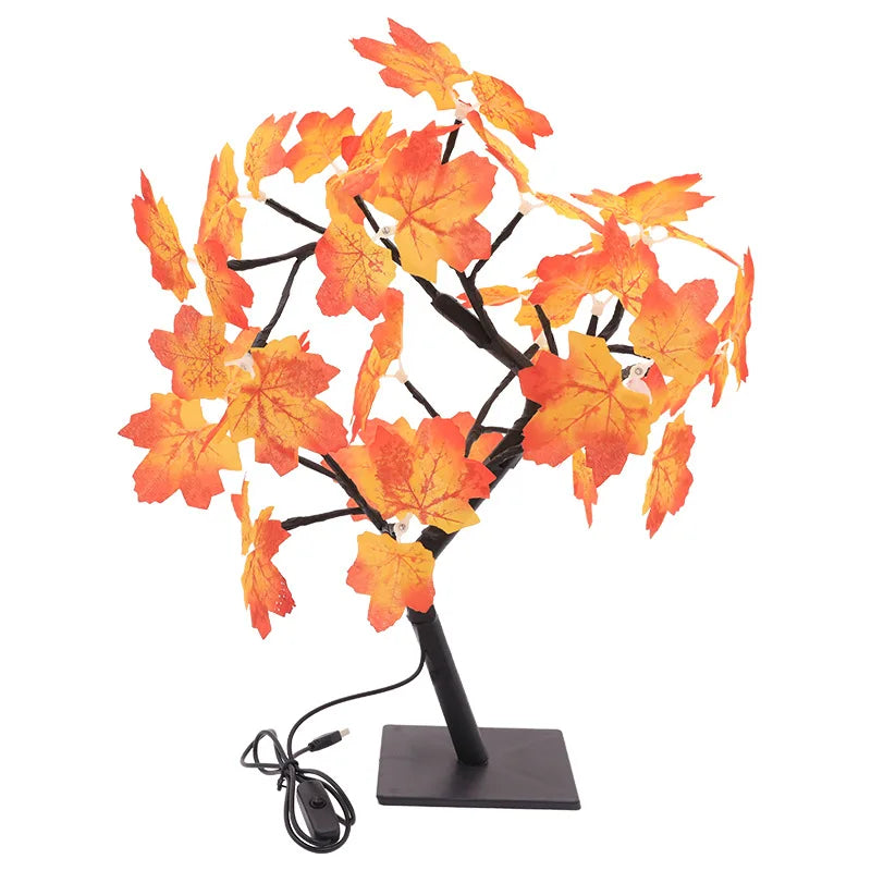 Table Lamp Flower Tree 24 Heads Rose Lamps Fairy Desk Night Lights USB Operated Gifts for Wedding Valentine Christmas Decoration