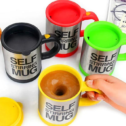 400ml Mugs Automatic Electric Lazy Self Stirring Mug Cup Coffee Milk Mixing Mug Smart Stainless Steel Juice Mix Cup Drinkware