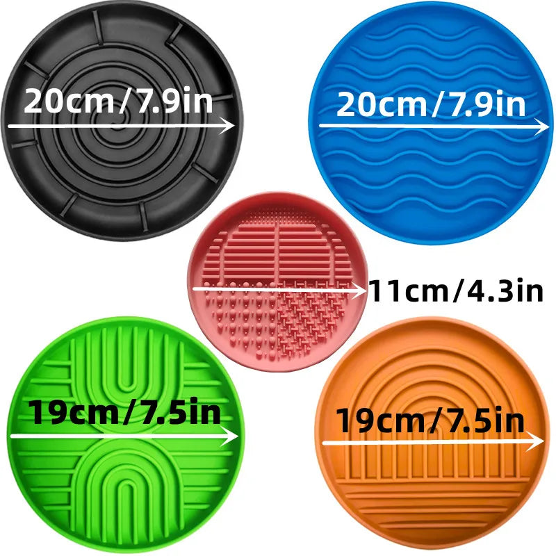 Pet supplies Slow Food Bowl Cat Anti-Knockover Anti-Slip Food Bowl Puppy Anti-choking Silicone Toy Food Plate