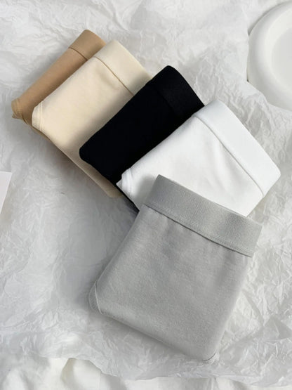 IG-Inspired! 4-Pack Minimalist High-End Panties - Solid Colors, Breathable, 100% Cotton Crotch for Ultimate Comfort,Girls & Wome
