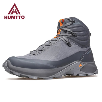 HUMTTO Hiking Shoes Waterproof Boots for Men 2023 Outdoor Trekking Sneakers Mens Luxury Designer Sports Safety Work Ankle Boots