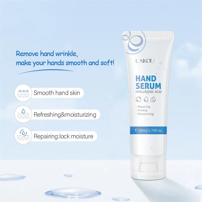 Hyaluronic Acid Hand Care Essence Soothing Repair Damaged Skin Hand Serum Whitening Brightening Moisturizing Hydrating 50ml