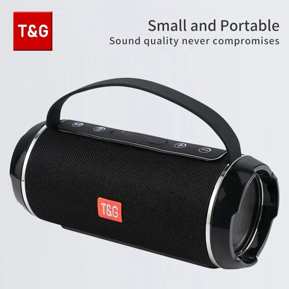 T&G Bluetooth Speaker TG116c TWS Wireless Powerful Box Portable Outdoor Speakers Waterproof Subwoofer 3D Stereo Sound HandsFree