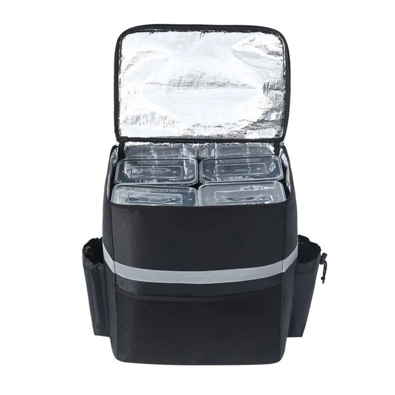 35L Extra Large Thermal Food Bag Cooler Bag Takeaway Refrigerator Box Fresh Keeping Food Delivery Backpack Insulated Cool Bag