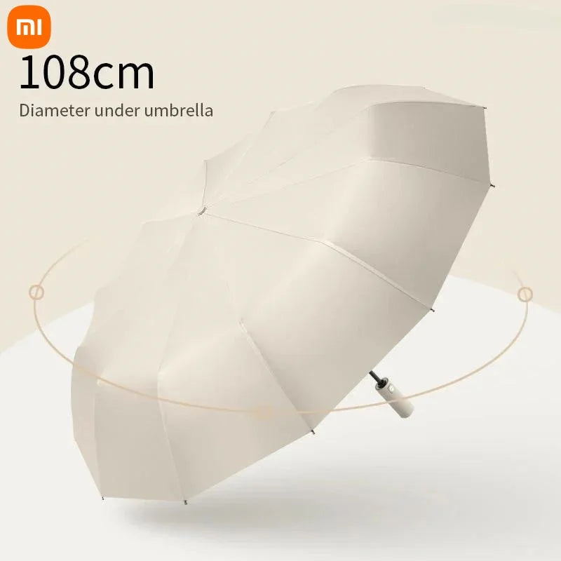 Xiaomi Automatic Umbrella 24 Bone Solid Color Automatic Umbrella Light Collapsible Large Size Outdoor Sunshade Uv Protection