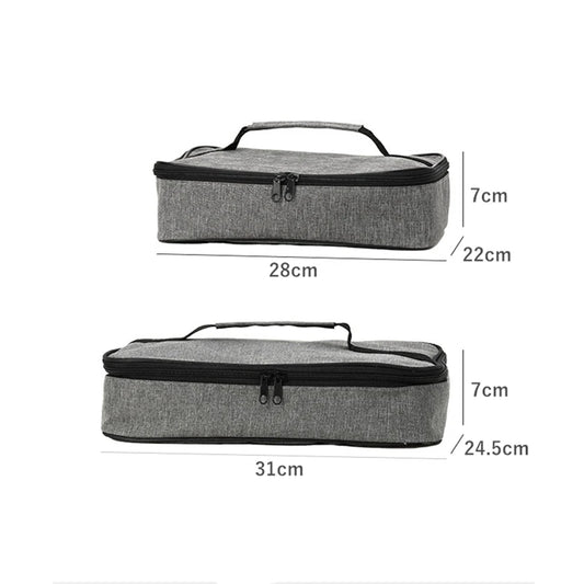 Square Insulated Lunch Bag for Women Thermal Cooler Bento Box Bags Food Carrier Portable Travel Picnic Delivery Meal Container