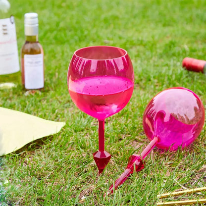 Floating Wine Glass Cocktail Drink Cup Acrylic Shatterproof Tumbler for Pool Beach Camping graden Picnic outdoor Use 12oz