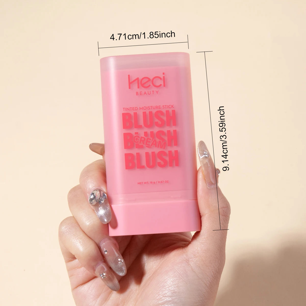 Vegan Cruelty-Free Big Volume Creamy Blusher Waterproof Long Lasting High Pigment Face Blush Lip And Cheek Tint Balm Blush Stick