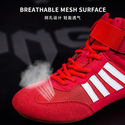 Professional Men Women Wrestling Boots 5 colors Boxing Shoes Couples Anti-Slippery Sneakers Mens Breathable Wrestling Boots