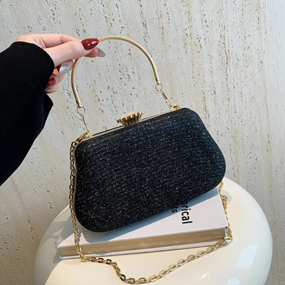 Luxury High Design Women Evening Bag Brand Party Banquet Glitter Bag for Ladies Wedding Clutch Handbag Shoulder Bag Chain Bolsas