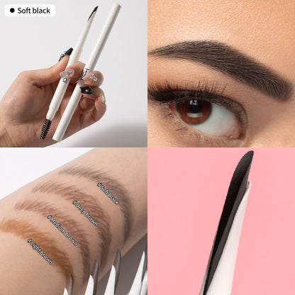 Eyebrow Pencils With Brush Waterproof Precision Naginata Eyebrow Pencil Powdery 3D Lace Eyebrows Microblading Brow Pencils