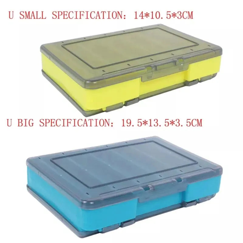 BURLE Fishing Accessories Box U Size Wooden Shrimp Box Bait Box Storage Box VIB Minobo Climb Transparent