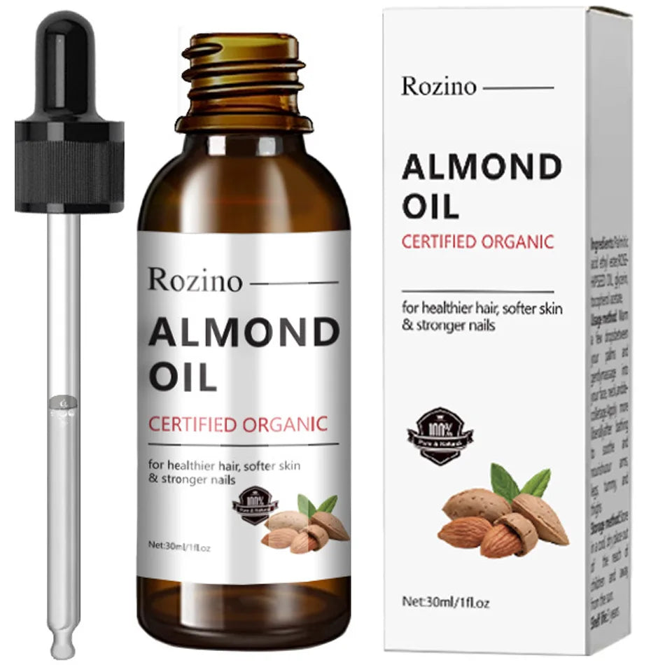 30ml Natural Organic Almond Oil Anti Wrinkles Face Oil Relaxing Therapeutic Massage Oil Firming Skin Body Oil Skin Care Products