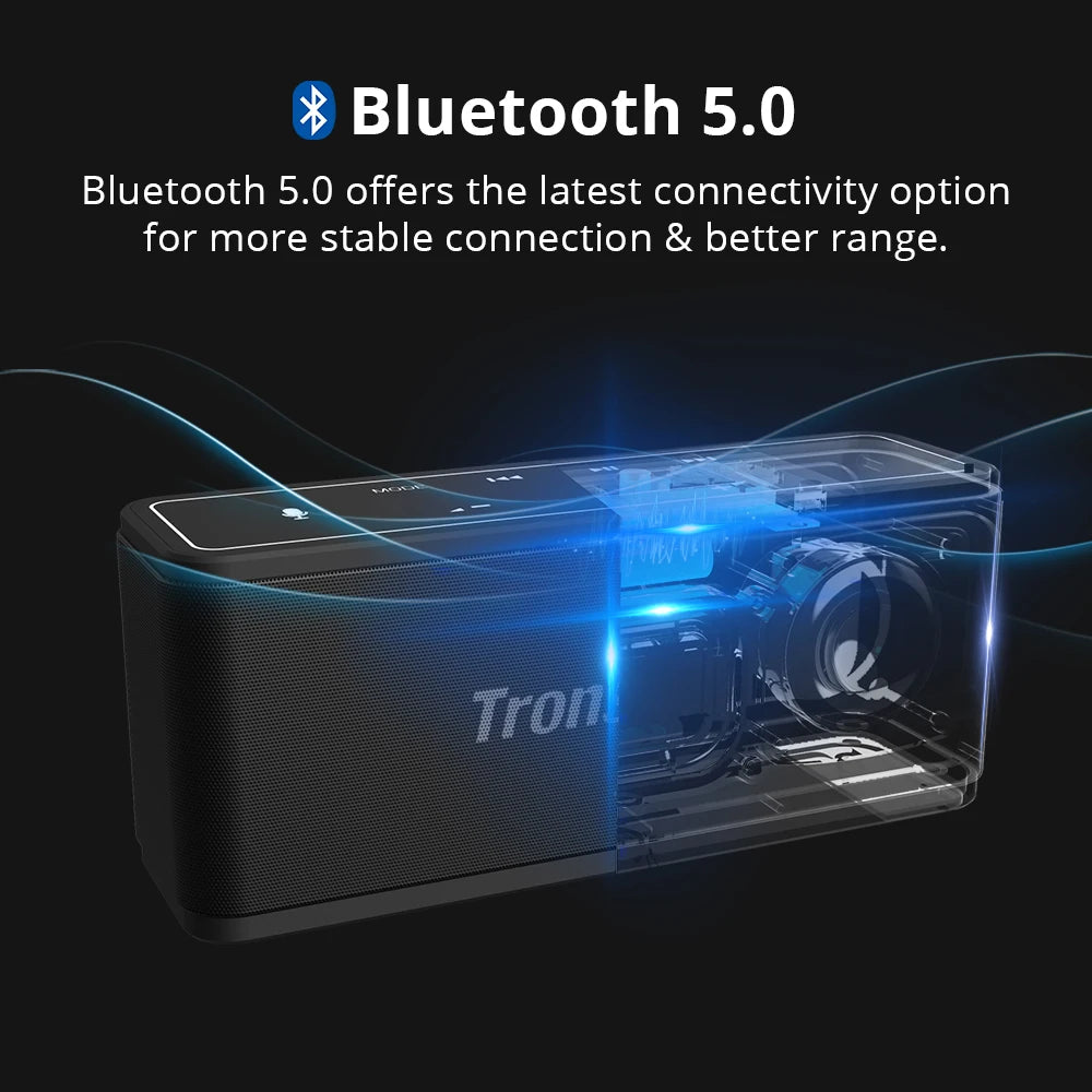 Tronsmart Mega Bluetooth Speaker 40W Portable Speaker with Touch Control Soundbar support Voice Assistant,NFC,MicroSD