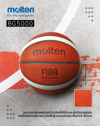 Molten BG4500 BG5000 Series PU Composite Basketball, BG4500, BG5000 Size 7,6,5, 2- Tone Basketball