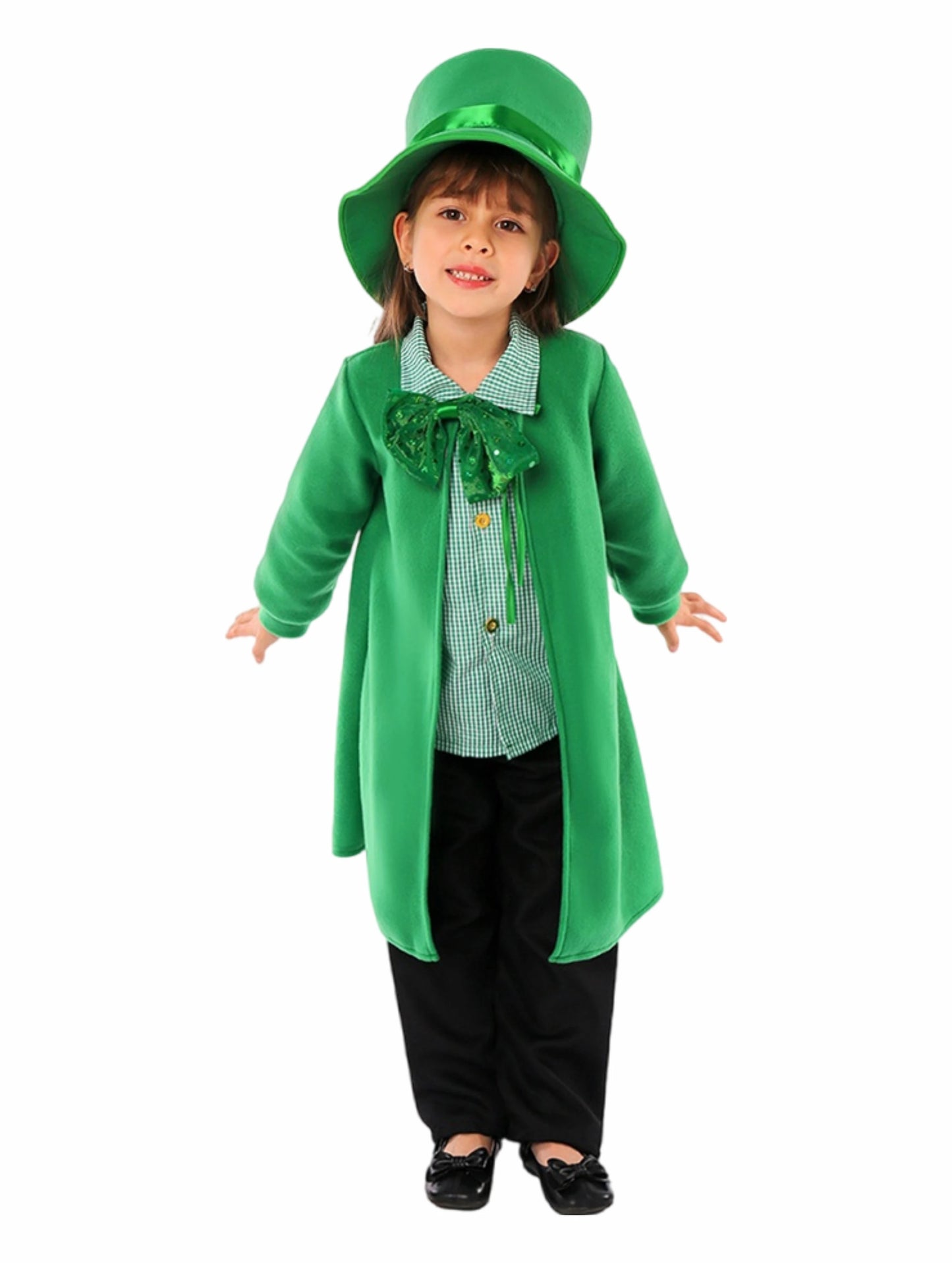 Ireland Saint Patrick St. Patrick Day Lucky Fairy Leprechaun Costume Irish Goblin Cosplay Carnival Halloween Outfit