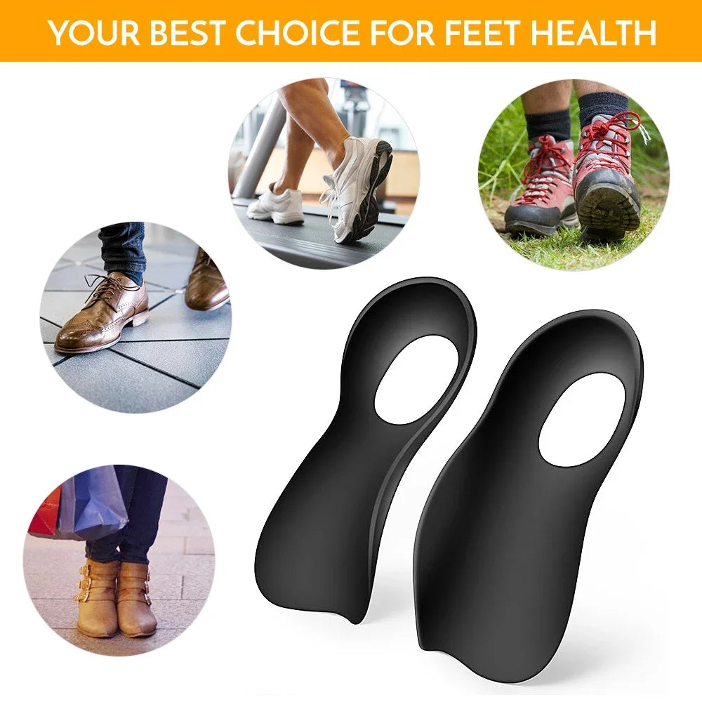 Orthotic Insoles for Plantar Fasciitis Pain Relief Therapy Flat Feet Arch Support Insoles for Shoes Women Men XO-Legs Corrector