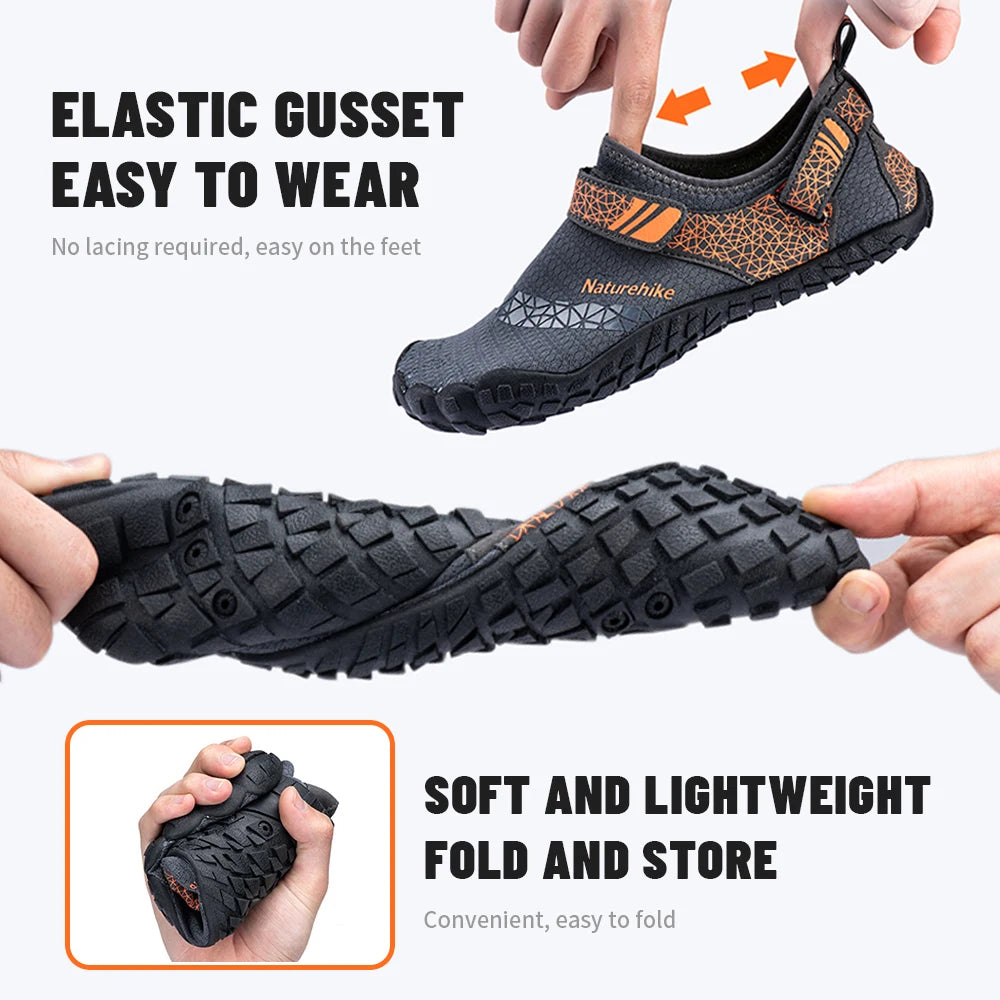 Naturehike Wading Shoes Quick-Dry Water Shoes Breathable Aqua Upstream Shoes Antiskid Outdoor Sports Shoes Beach Pool Sneakers